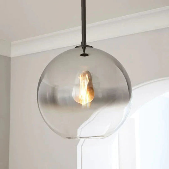 Modern Glass Ball Pendant Light Gradient Color Hanging Lamp Hanglamp Kitchen Fixture Dining Living