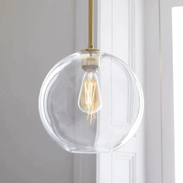 Modern Glass Ball Pendant Light Gradient Color Hanging Lamp Hanglamp Kitchen Fixture Dining Living