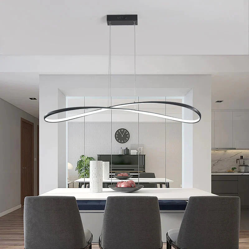 Modern Led Pendant Lights For Dining Room Kitchen Home Deco Lamp Matte Black/White Finished