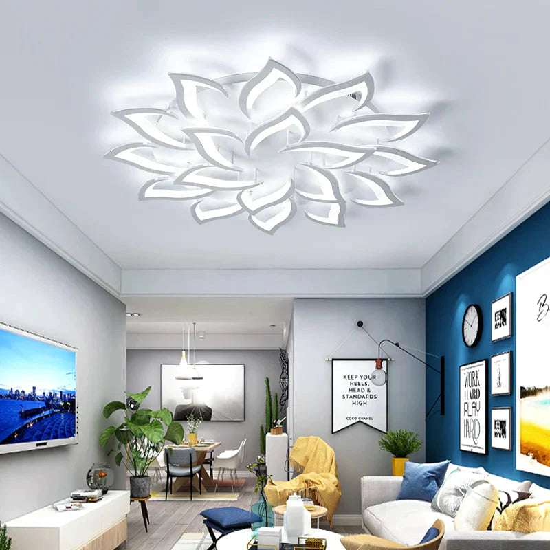 Modern Led Ceiling Lights For Living Room Kitchen Bedroom Kids’ Dimmable Lamp Art Deco Fixture