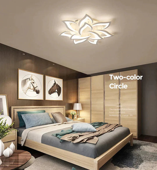 Modern Led Ceiling Lights For Living Room Kitchen Bedroom Kids’ Dimmable Lamp Art Deco Fixture