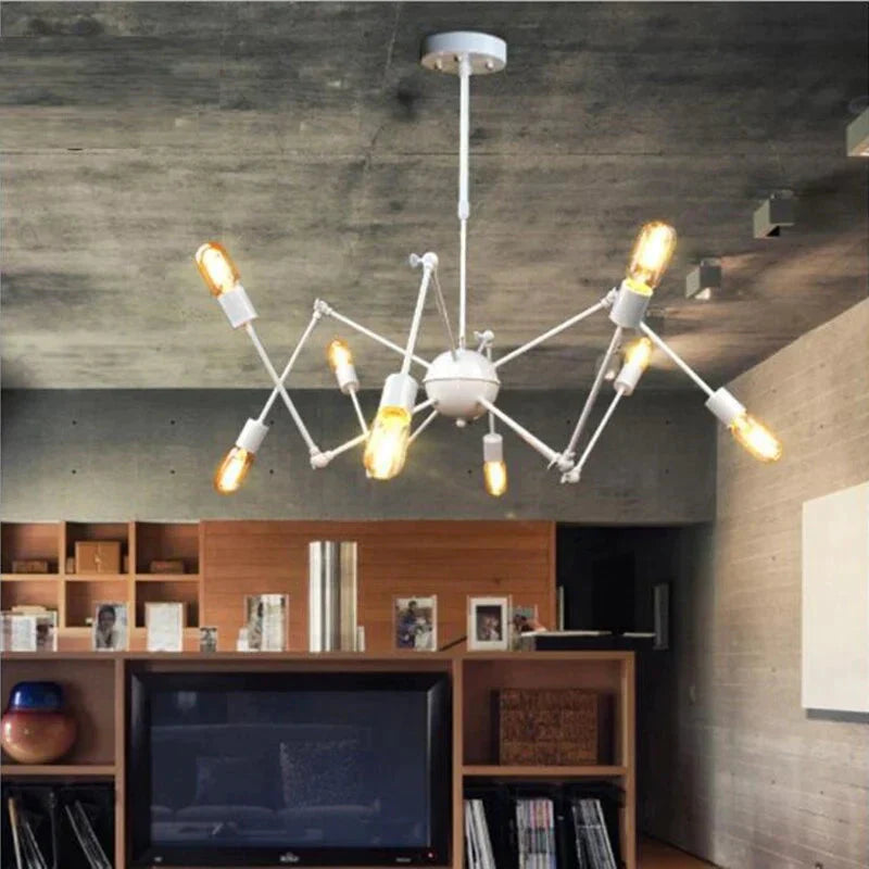 Pendant Lights Industrial Hanging Spider Lamp Modern Lighting Adjustable Loft Light For Living Room