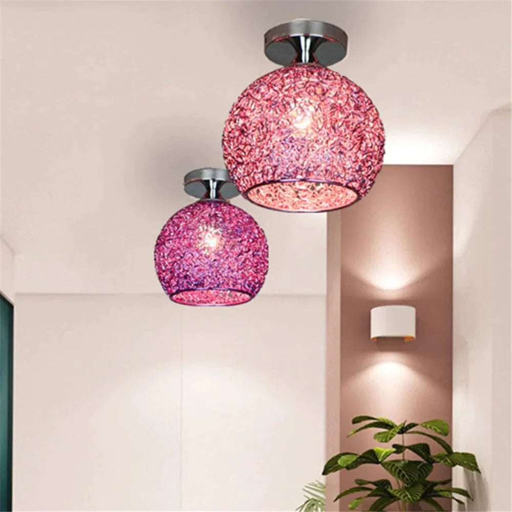 Modern Led Colorful Ceiling Light Aluminum E26/27 Kitchen Bedroom Porch Dining Room Balcony