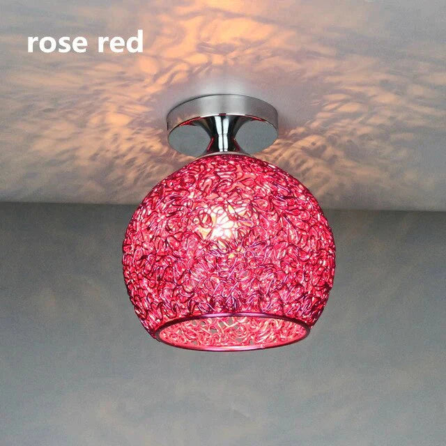 Modern Led Colorful Ceiling Light Aluminum E26/27 Kitchen Bedroom Porch Dining Room Balcony