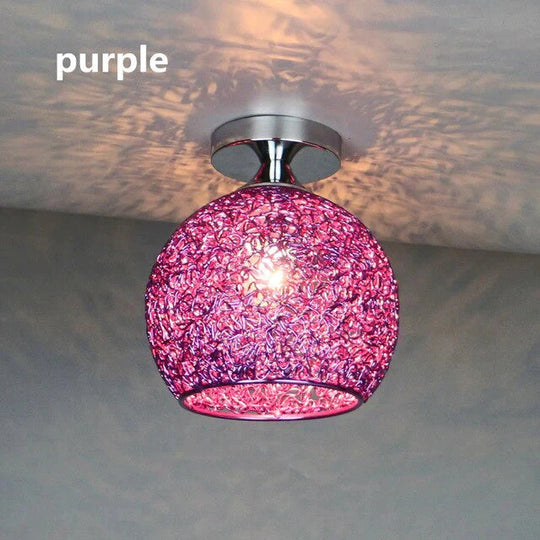 Modern Led Colorful Ceiling Light Aluminum E26/27 Kitchen Bedroom Porch Dining Room Balcony