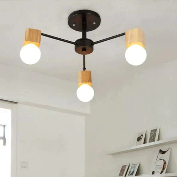 Fashion Modern Lamps Led Pendant Lights Indoor Lighting Wood Lamp Holder Living Dining Room Bedroom