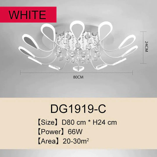 Luxury Creative Led Crystal Pendant Lights Black Dining Room Lamp Dimmable Home Lighting For Living