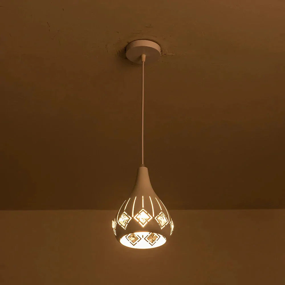 Led Crystal Hanging Light E26 E27 Pendant Cord Loft Lamps For Living Room Aisle Corridor Kitchen