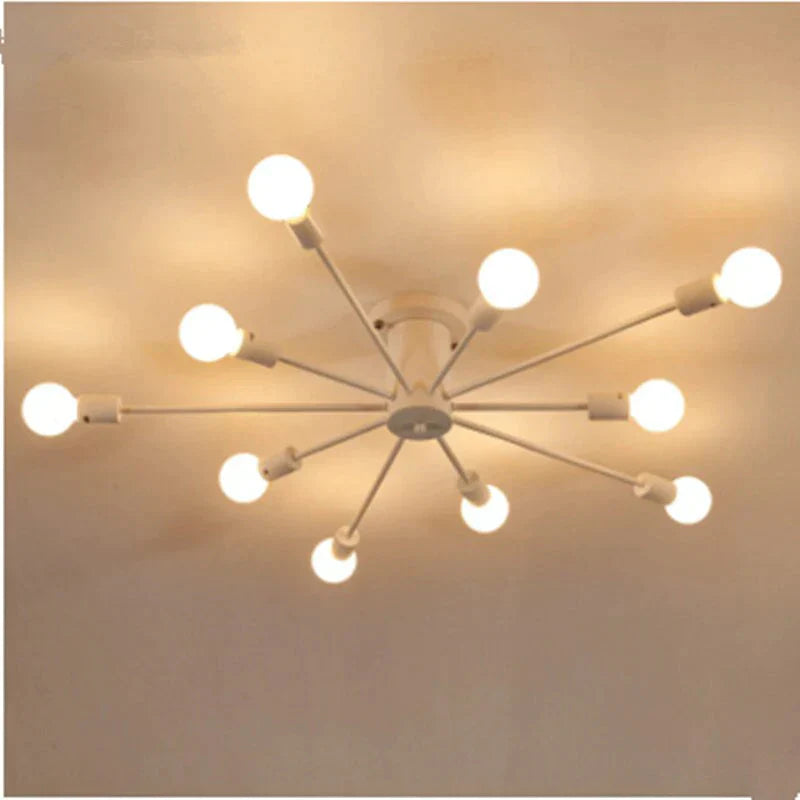 Personality Children’s Room Lamp Creative Led Pendant Modern Minimalist Living Study Lamps 10 White