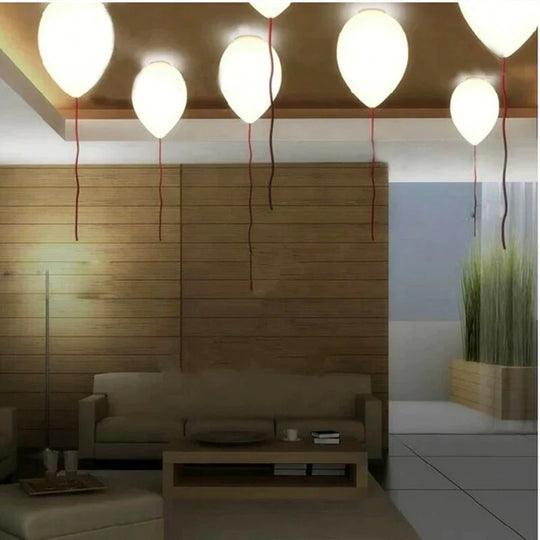 Nordic Milk White Balloon Pendant Lighting Fancy Creative Bedroom Children’s Room Decor Lamp