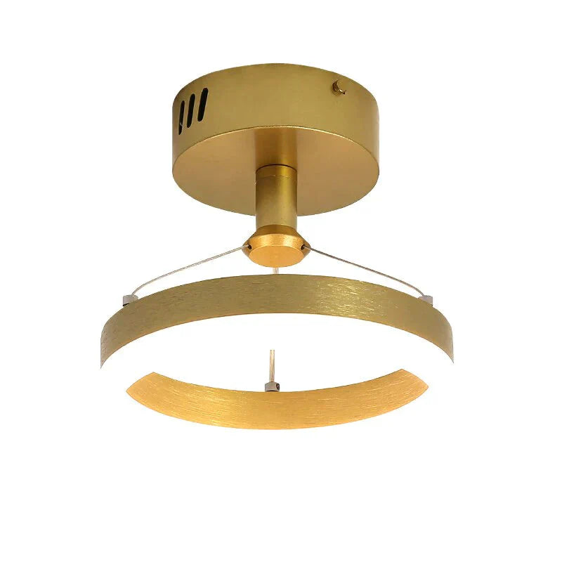 Modern Led Chandeliers For Indoor Corridor Aisle Lights Coffee Gold Minimal Lighting Personality