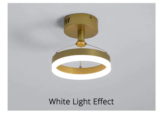 Modern Led Chandeliers For Indoor Corridor Aisle Lights Coffee Gold Minimal Lighting Personality