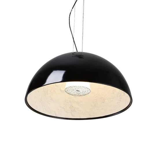 Modern Black White Sky Garden Chandeliers Resin Relief Dia 40Cm/60Cm Suspend Lamp For Dining Room