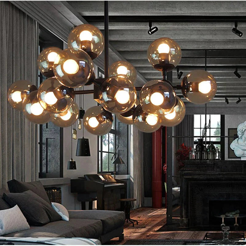 Modern Glass Pendant Light Nordic Dining Room Kitchen Hanglamp Designer Hanging Lamp Avize Lustre