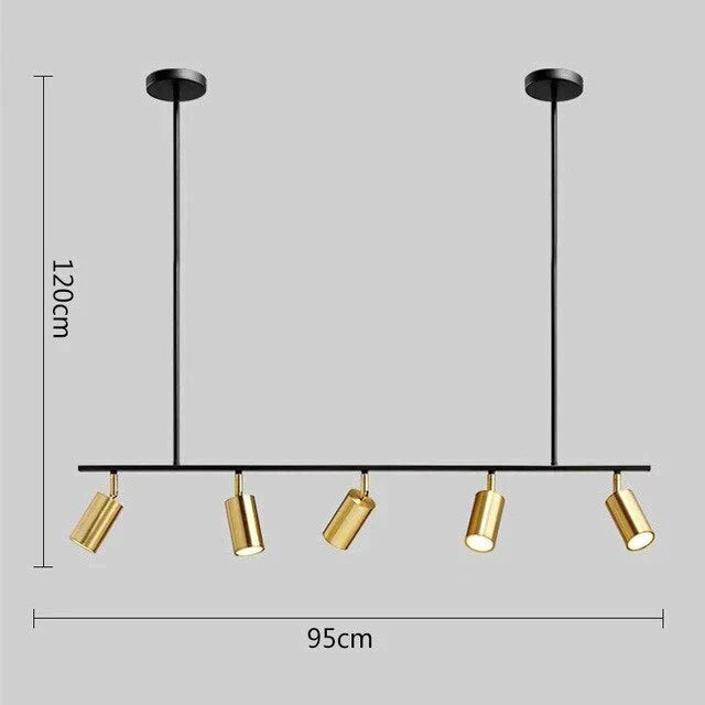 Europe Nordic Copper Brass Pendant Lights Modern Lamp Bedroom Dinning Bar Hanglamp Golden Spotlight