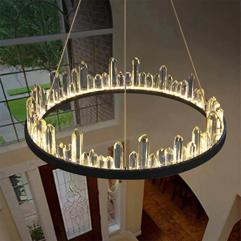 Modern Chandelier Lustre Led Living Room Crystal Lamp Hotel Villa Exhibition Hall Art Decoration