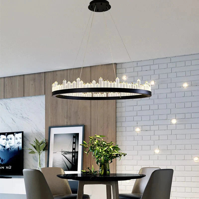 Modern Chandelier Lustre Led Living Room Crystal Lamp Hotel Villa Exhibition Hall Art Decoration