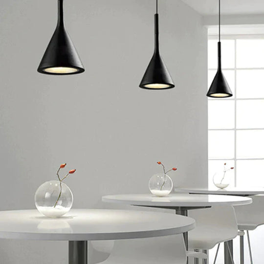 Led Pendant Lights Imitation Concrete Resin Hanging Lamp Black White Red /Grey For Restaurant