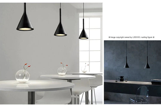 Led Pendant Lights Imitation Concrete Resin Hanging Lamp Black White Red /Grey For Restaurant