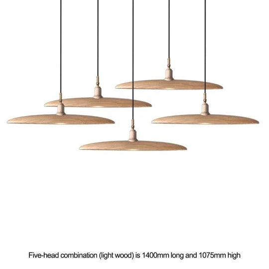 Modern Pendant Lights Solid Wood Simple Bar Restaurant Living Room Lamp Creative Personality Coffee