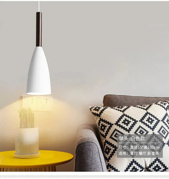 Nordic Simple Pendant Light E27 Led Modern Led Hanging Lamp For Bedroom Living Room Lobby