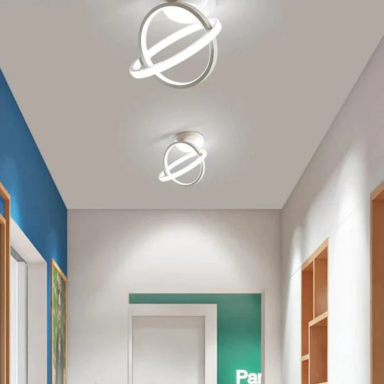 White/Black Color Ceiling Light Modern Led Corridor Lamp For Living Room Round Square Lighting Home