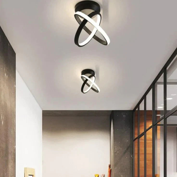 White/Black Color Ceiling Light Modern Led Corridor Lamp For Living Room Round Square Lighting Home