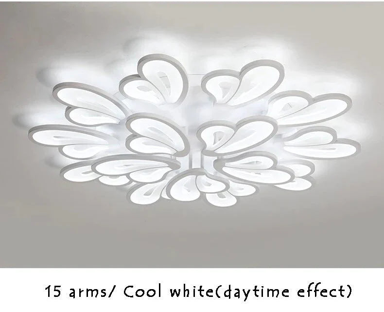 Modern Led Ceiling Lights For Living Room Dining Bedroom Foyer Luminaries White Frame Lamps Input