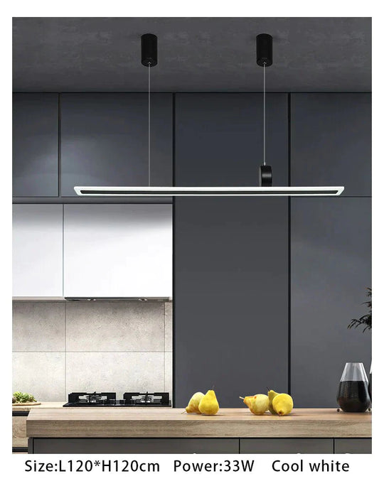 New Modern Led Pendant Light For Dining Room Kitchen Hanging Lamp 120 100Cm Ceiling Indoor Home