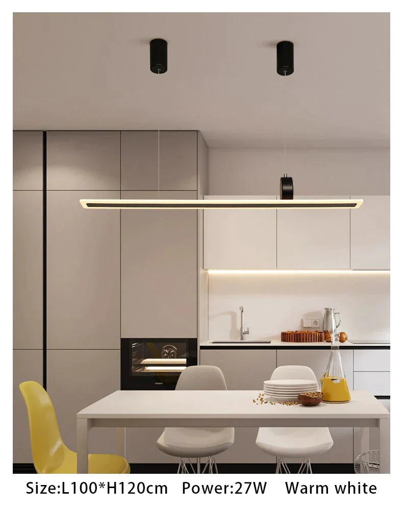 New Modern Led Pendant Light For Dining Room Kitchen Hanging Lamp 120 100Cm Ceiling Indoor Home