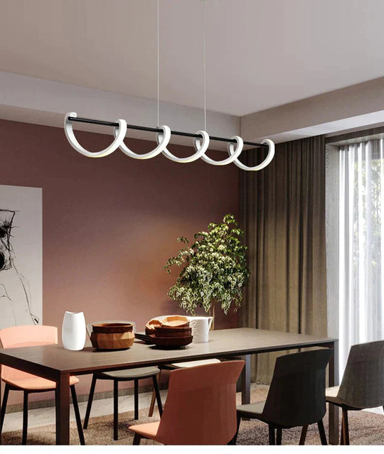 Home Modern Led Pendant Lights For Kitchen Dining Room Living Lamp Aluminum Simple Led Pedant