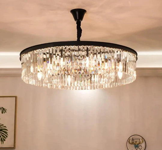 Modern Crystal Pendant Lights Industrial Retro Home Lamp For Living Room Kids Bedroom Dining Table