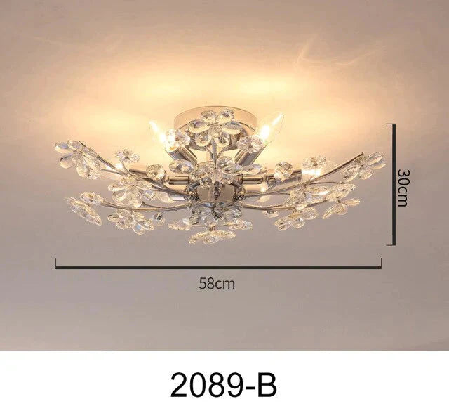 Modern Led Crystal Pendant Lights Art Indoor Lighting For Kitchen Bar Living Room Dinning Room