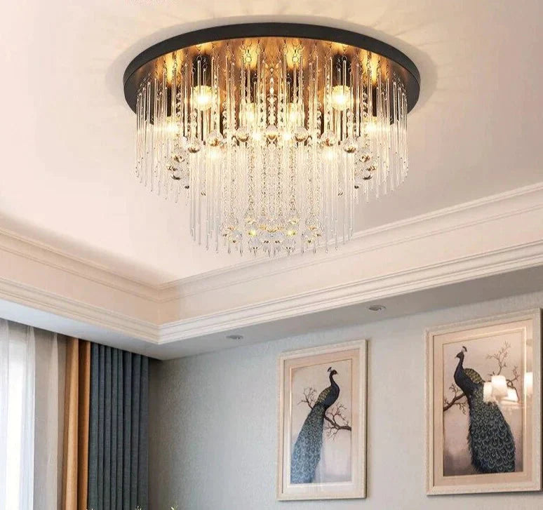 Creative Crystal Pendant Lights Bedroom Lamp Fixture For Living Room Kitchen Dining Nordic