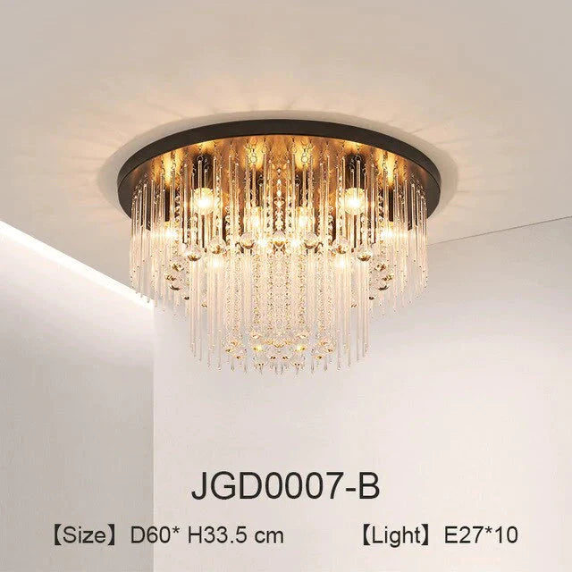 Creative Crystal Pendant Lights Bedroom Lamp Fixture For Living Room Kitchen Dining Nordic