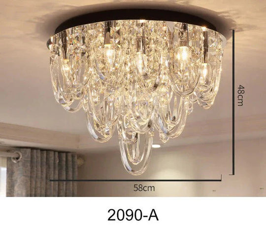 Luxury Led Crystal Pendant Lights Hanging Design Lighting For Kitchen Bedroom Hall Lamparas