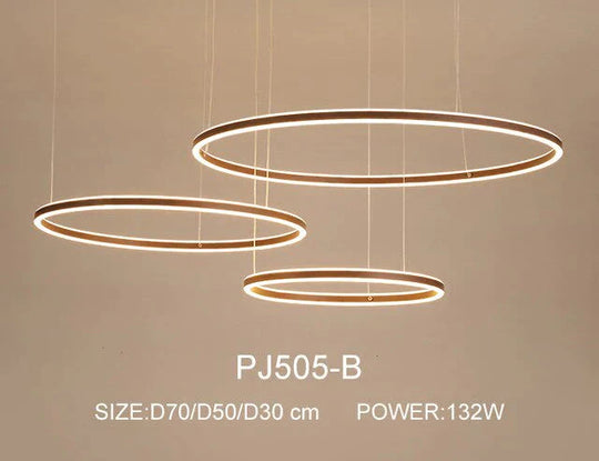Nordic Led Pendant Lights Art Free Combination Rings Cord Lamp For Living Room Kitchen Cafe Bedroom