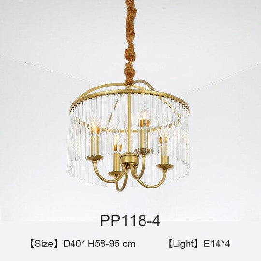 Modern Led Pendant Lights Chain Hang Lamp For Kitchen Dining Table Bedroom Vintage Gold Minimalist