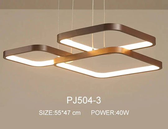 Modern Brown Led Pendant Lights For Kitchen Cord Bar Bedroom Industrial Lighting Dining Room Lampki