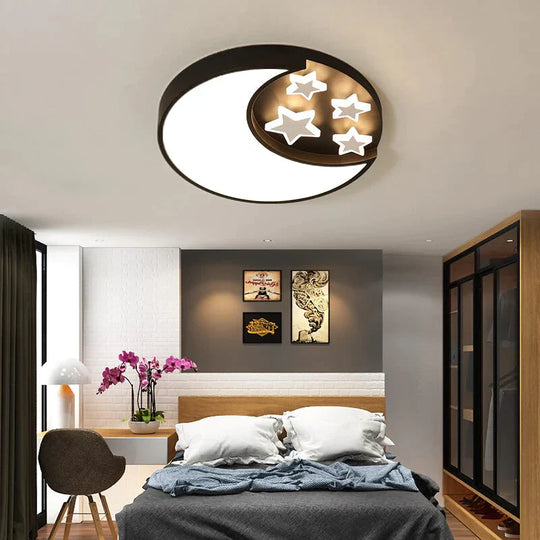 Modern Stars Lled Celling Lights For Living Room Bedroom Dining Acrylic Iron Body Indoor Home Lamp