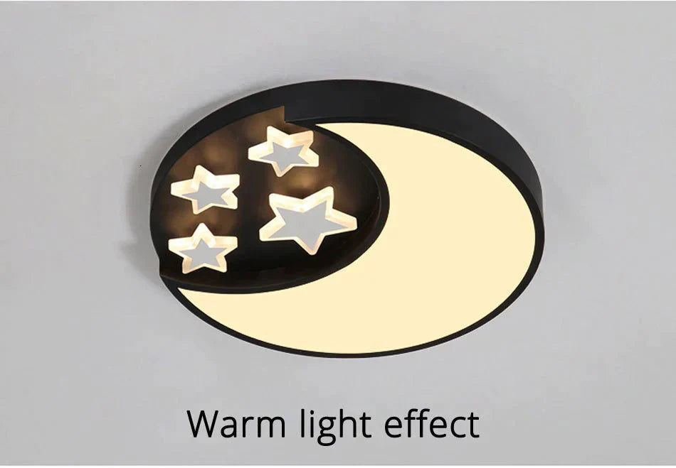 Modern Stars Lled Celling Lights For Living Room Bedroom Dining Acrylic Iron Body Indoor Home Lamp