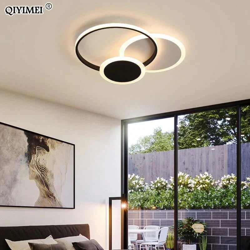 Led Ceiling Lights Living Room Bedroom Round Square Design Lighting Fixtures Dimmable Modern Dome