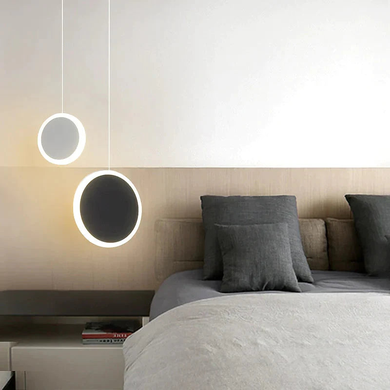 New Arrival Pendant Lights Modern Led Lamp For Bedside Dining Room Bar White Or Black Color Fixtures