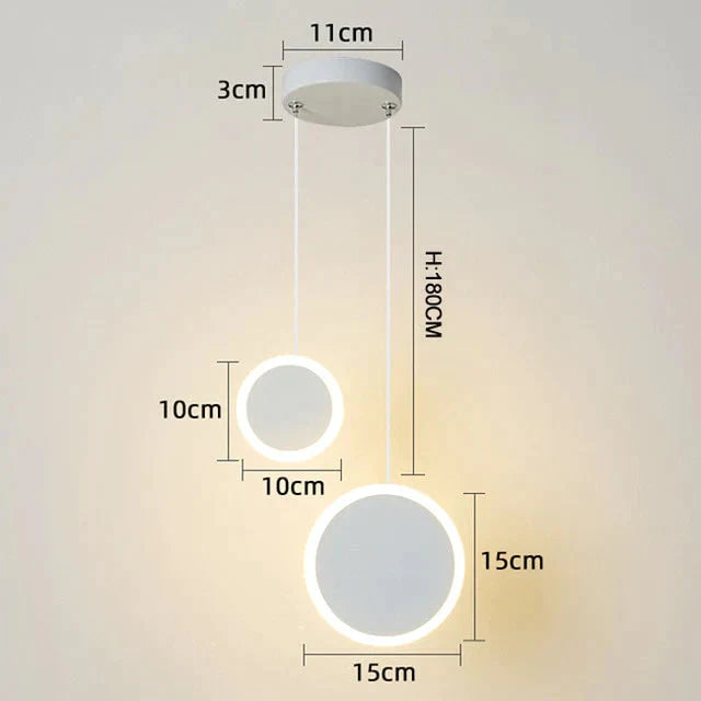 New Arrival Pendant Lights Modern Led Lamp For Bedside Dining Room Bar White Or Black Color