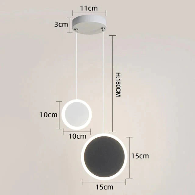 New Arrival Pendant Lights Modern Led Lamp For Bedside Dining Room Bar White Or Black Color