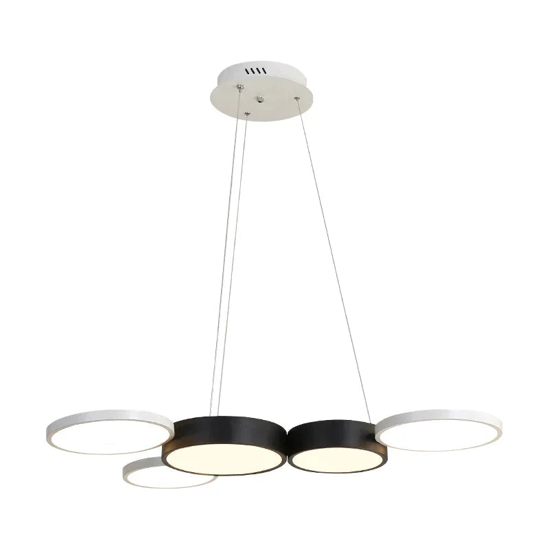 Modern White With Blackled Pendant Lights For Dining Kitchen Room Bar Shop Suspension Deco Hanging