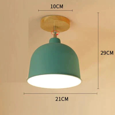 E27 Iron 5W Ceiling Lamp Shade Light Covers And Shades Triangle Metal Lampshades 180 Degree Turn