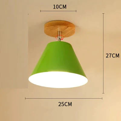 E27 Iron 5W Ceiling Lamp Shade Light Covers And Shades Triangle Metal Lampshades 180 Degree Turn