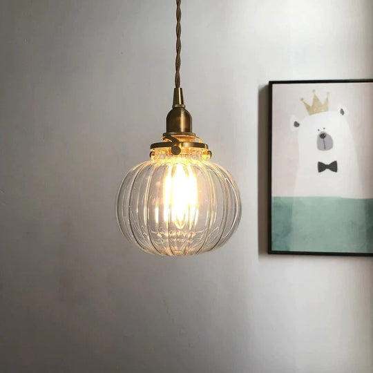 Modern Creative Glass Pendant Lamp Bar Bedside Bedroom Dining Room Decoration Lights Indoor Led E27