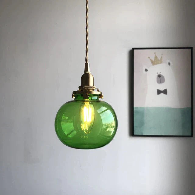 Modern Creative Glass Pendant Lamp Bar Bedside Bedroom Dining Room Decoration Lights Indoor Led E27